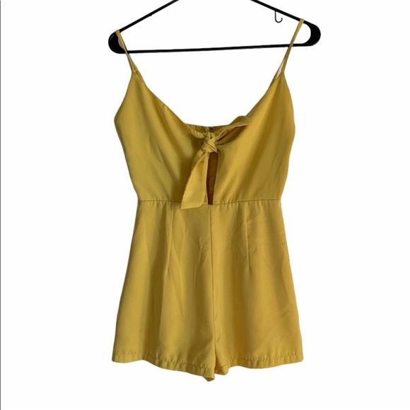 SuperDown Yellow women’s romper Size XS - Picture 3 of 6